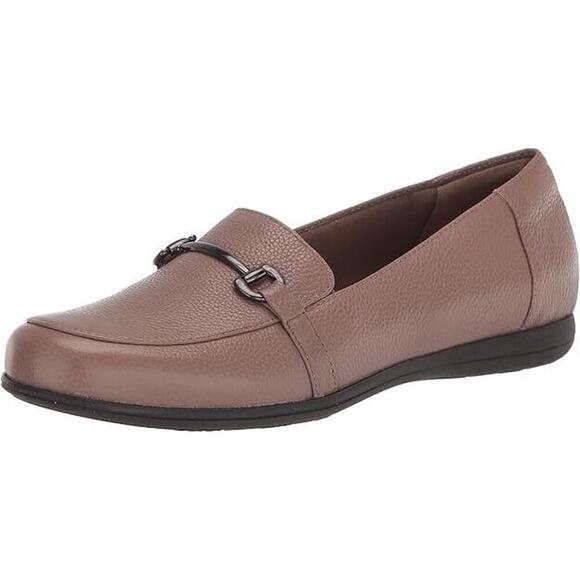 TROTTERS Women’s Taupe Donelle Leather Loafer Made In Brazil Size 9N - NEW - Picture 1 of 7